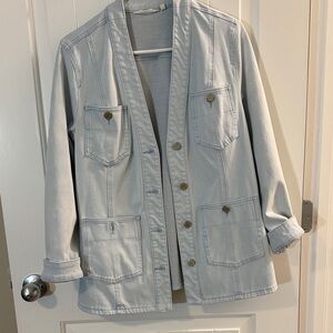 Soft Surroundings Sky Blue Denim Jacket